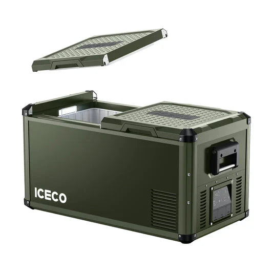 ICECO VL75 Pro Dual Zone 79QT Portable Cooler Olive
