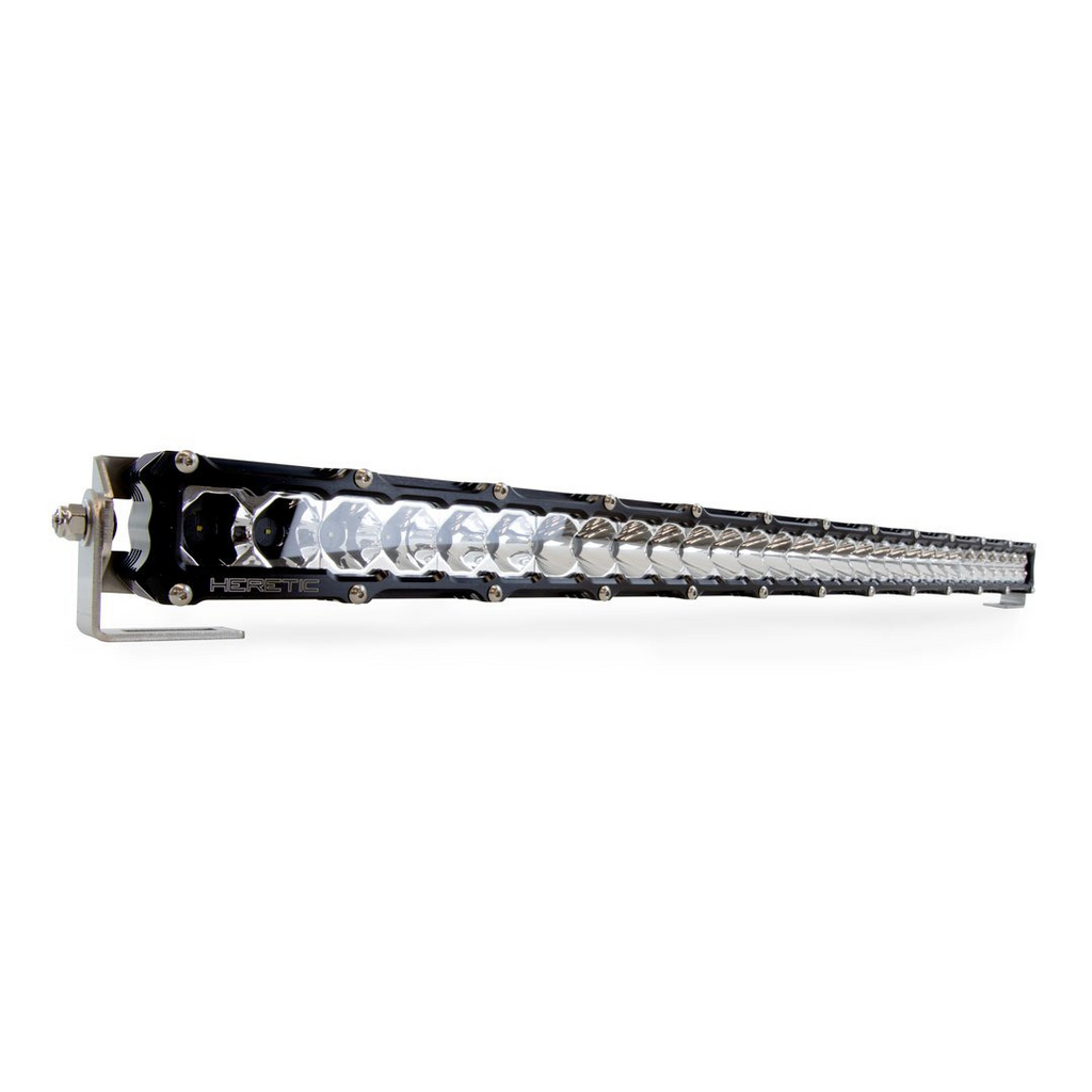 Heretic 6 Series Light Bar - 30 Inch: Black Bezel | Stainless Bolts | Combo Reflector | Clear Lens