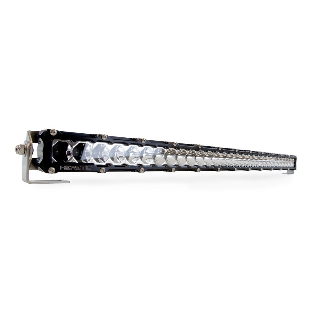 Heretic 6 Series Light Bar - 30 Inch: Black Bezel | Stainless Bolts | Combo Reflector | Clear Lens
