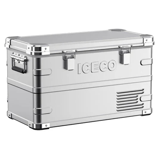 ICECO APL35 Aluminum Dual Zone 37QT Portable Cooler Silver