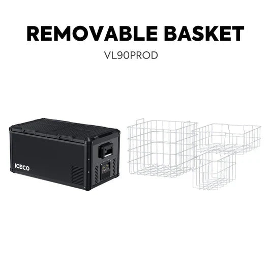 ICECO VL90 Pro Dual Zone 95QT Portable Cooler Black