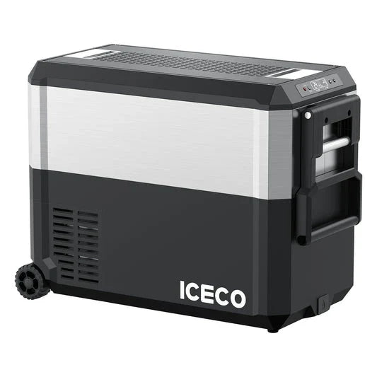 ICECO JP40 Pro Dual Zone Wheeled 39QT Portable Cooler Silver