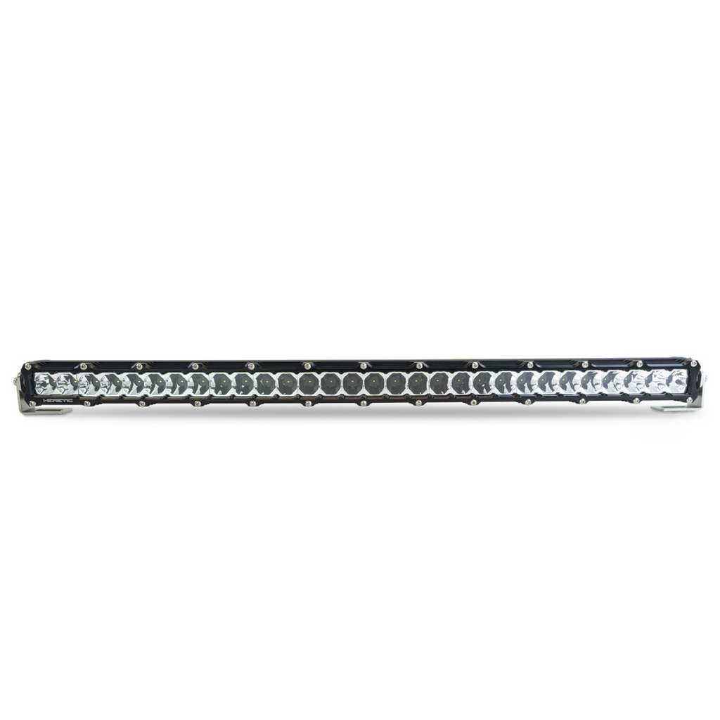 Heretic 6 Series Light Bar - 30 Inch: Black Bezel | Stainless Bolts | Combo Reflector | Clear Lens
