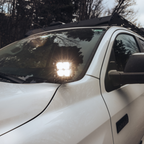 Heretic 6 Series Quattro Light: Black Bezel | Stainless Bolts | Spot Reflector | Clear Lens