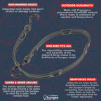 Perfect Bungee - 36" Adjust-A-Strap Bungee Strap - Black - Tray 20 QTY