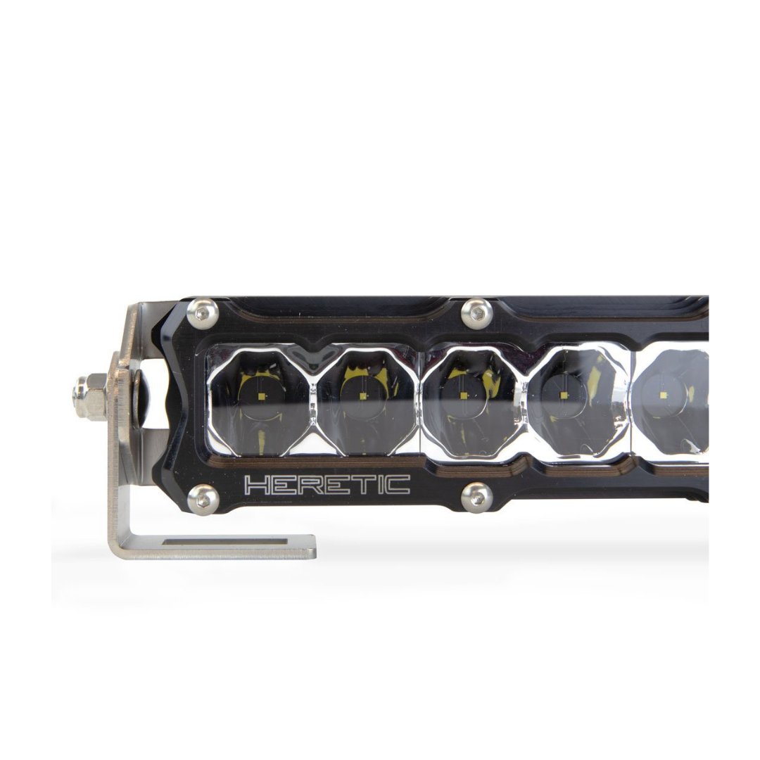Heretic 6 Series Light Bar - 30 Inch: Black Bezel | Stainless Bolts | Combo Reflector | Clear Lens