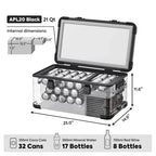 ICECO APL20 Aluminum Single Zone 21QT Portable Cooler Black