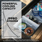 ICECO JP40 Pro Dual Zone Wheeled 39QT Portable Cooler Silver