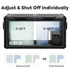 ICECO VL90 Pro Dual Zone 95QT Portable Cooler Black