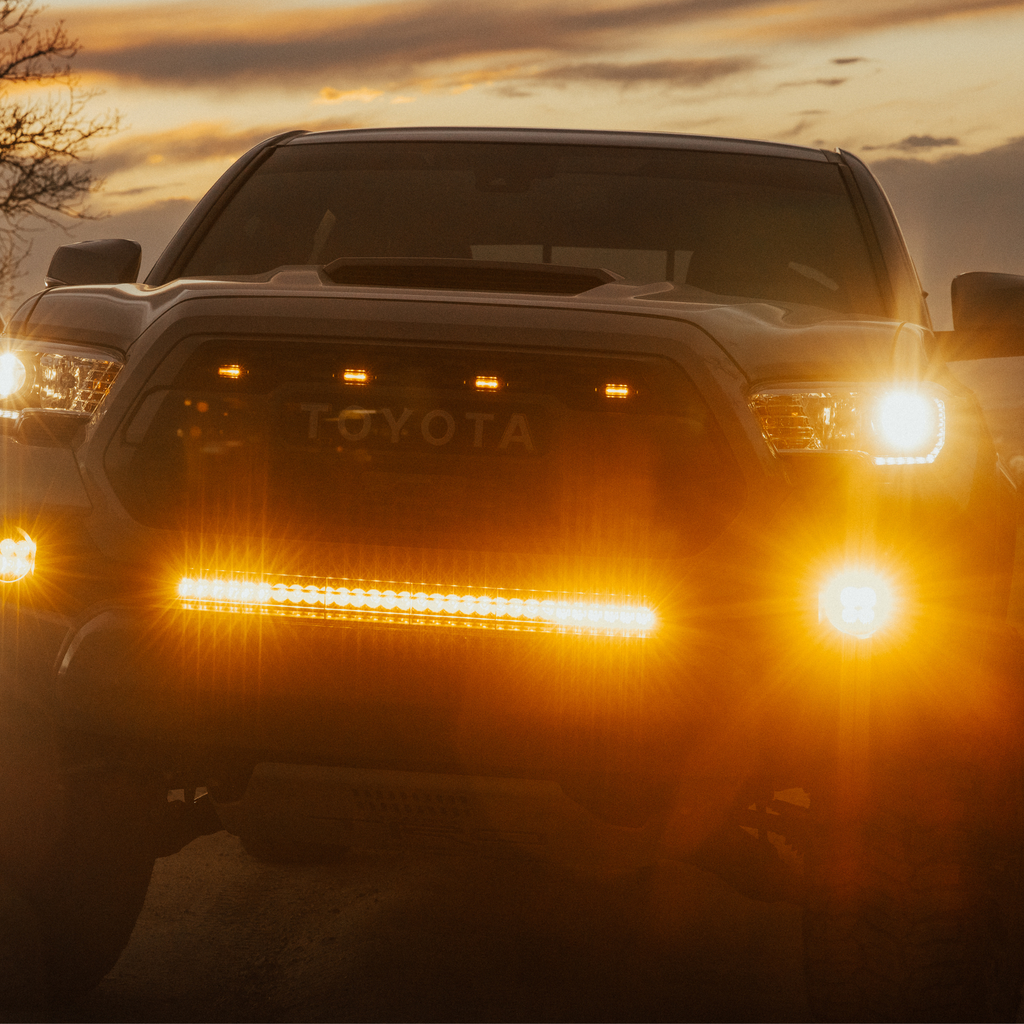 Heretic Tacoma Behind The Grill 30 Inch Bar Amber (3rd Gen 16-21)