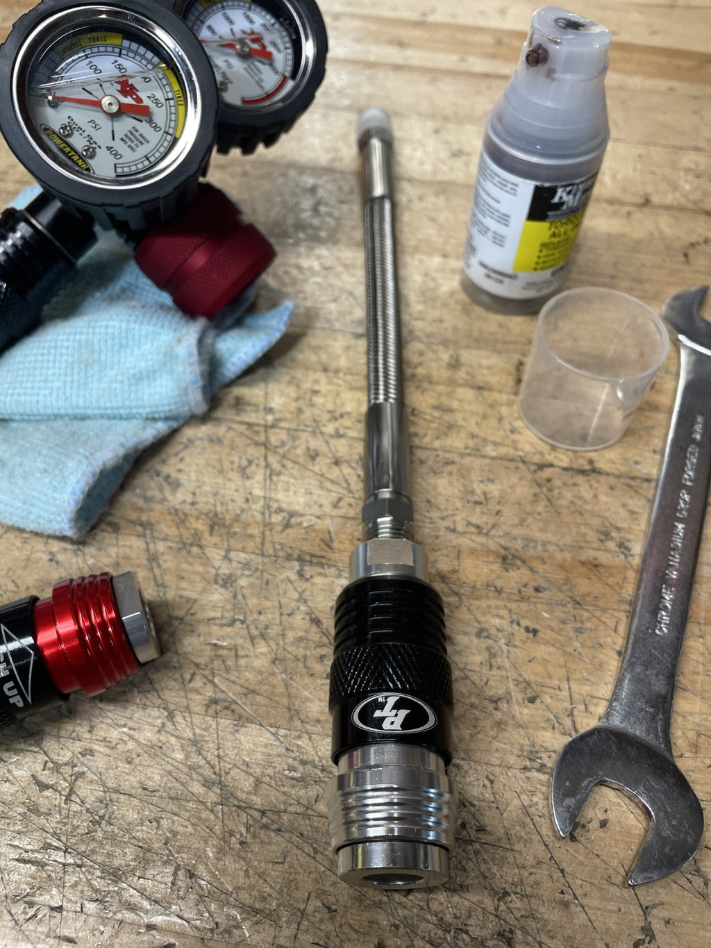 Super Stiffy Regulator Coupler Upgrade - 10" Stainless Steel Braided Super Coupler Extension