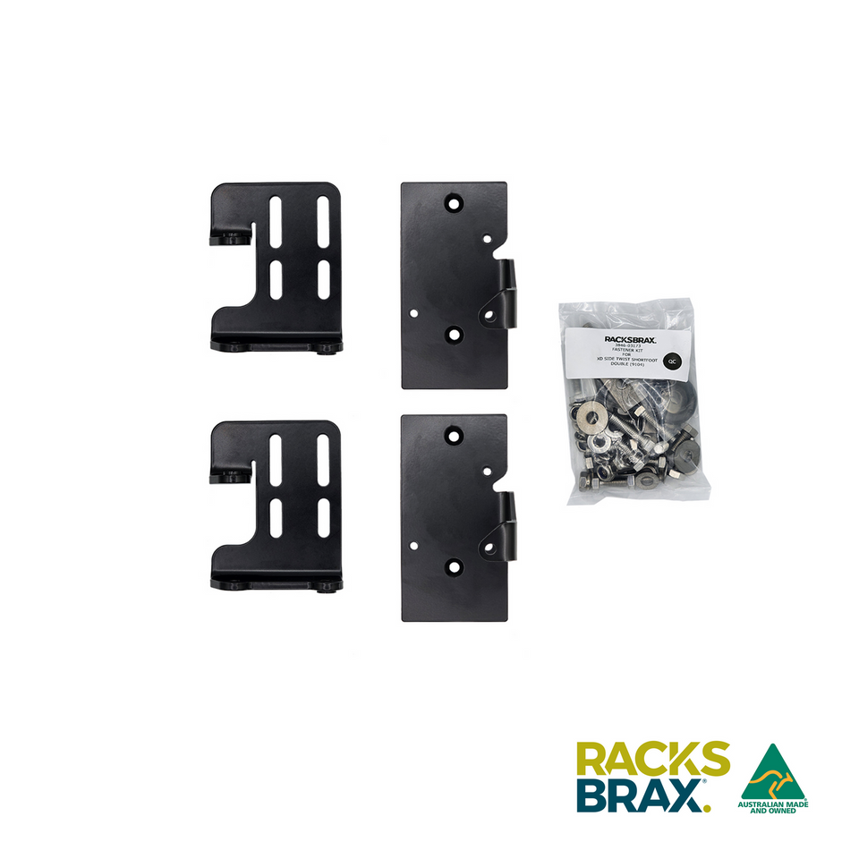 Racksbrax XD Side Twist Bracket - Short (Double) [R]