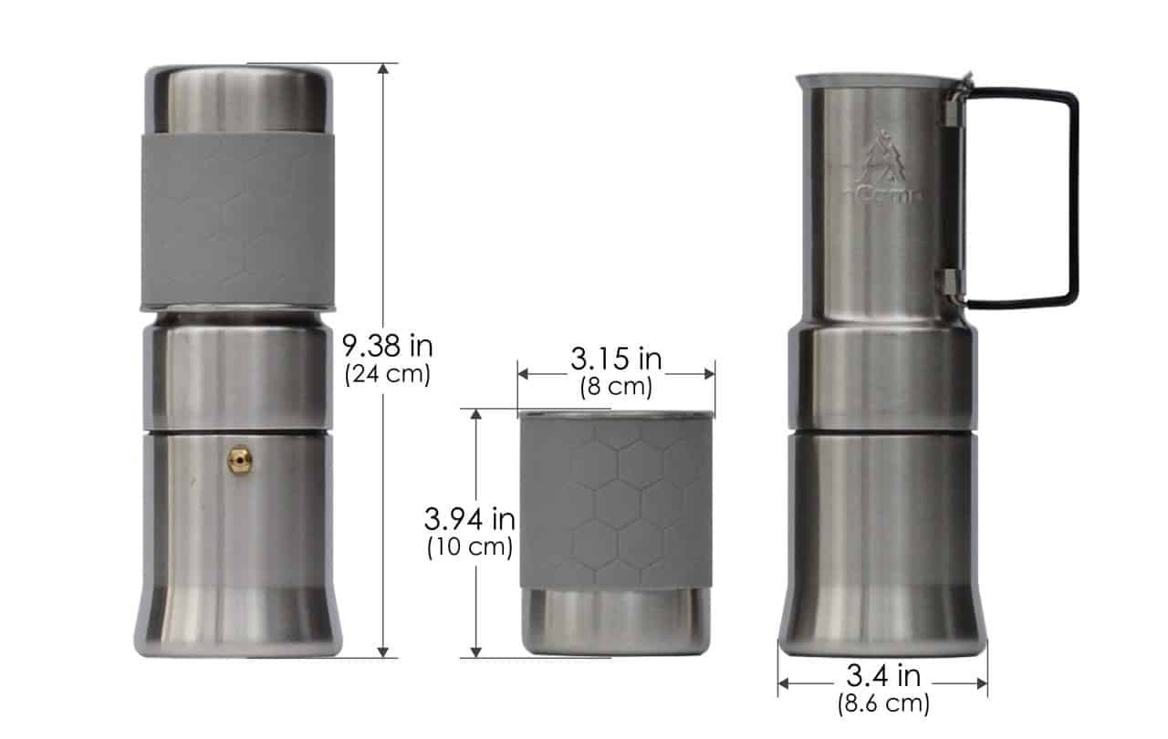 nCamp Kitchen to Go 5 Piece (Stove, Prep, Adapter, Case, Café)