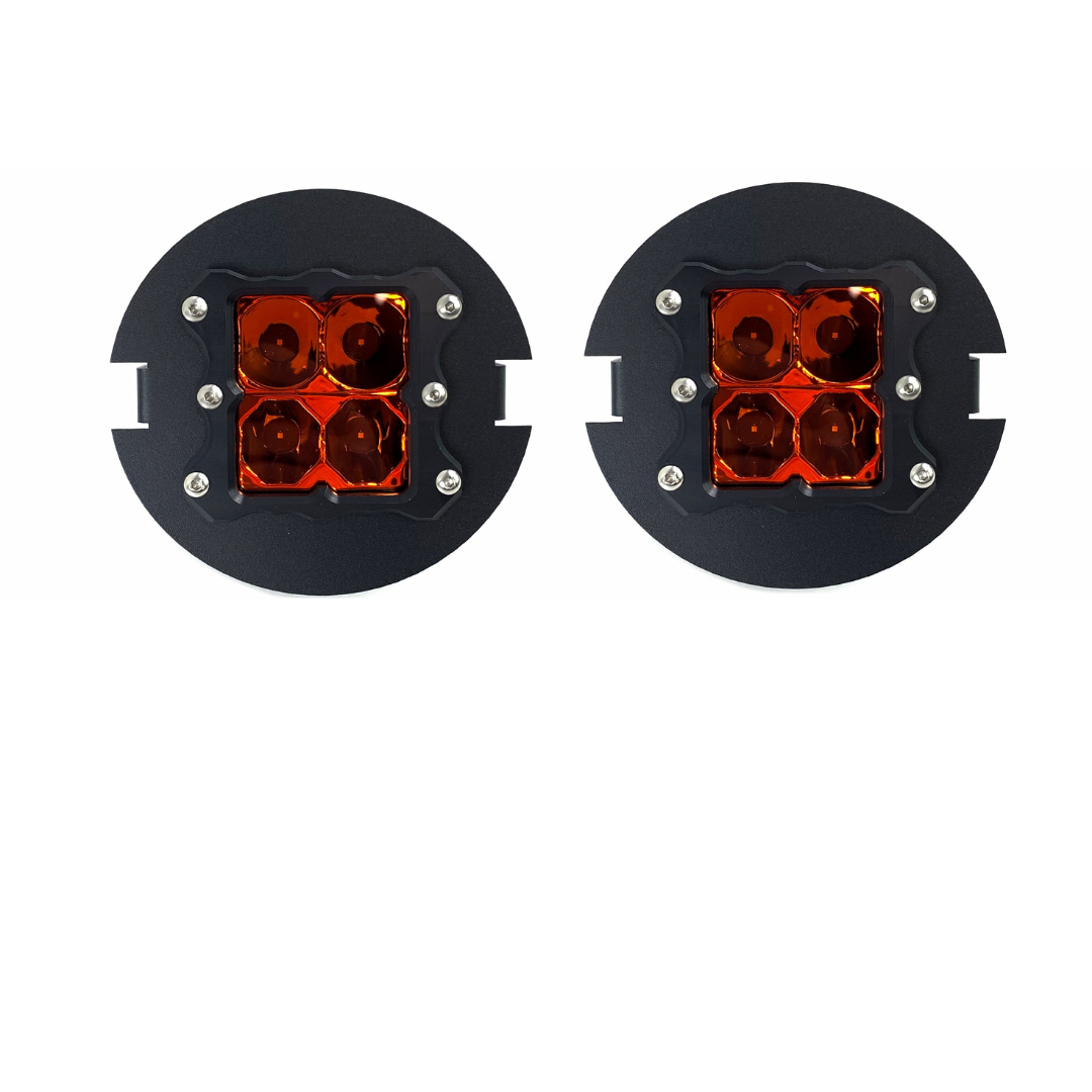 Heretic Toyota Tacoma (2005-2011) Amber LED Fog Light Kit