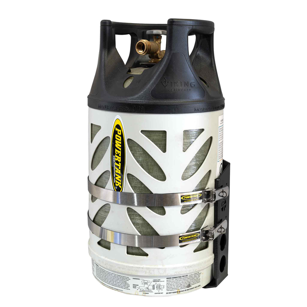 Shasta LOCKER Bracket for 20 lb steel and 17, 22 lb Viking propane tanks