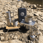 nCamp Kitchen to Go 5 Piece (Stove, Prep, Adapter, Case, Café)