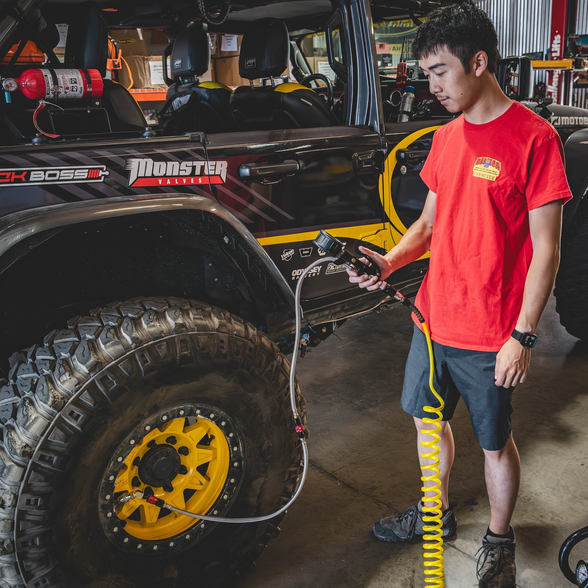 RED MOD - 2ft Hose Extension for "Stand Away Safety" - Ventoso™ RED