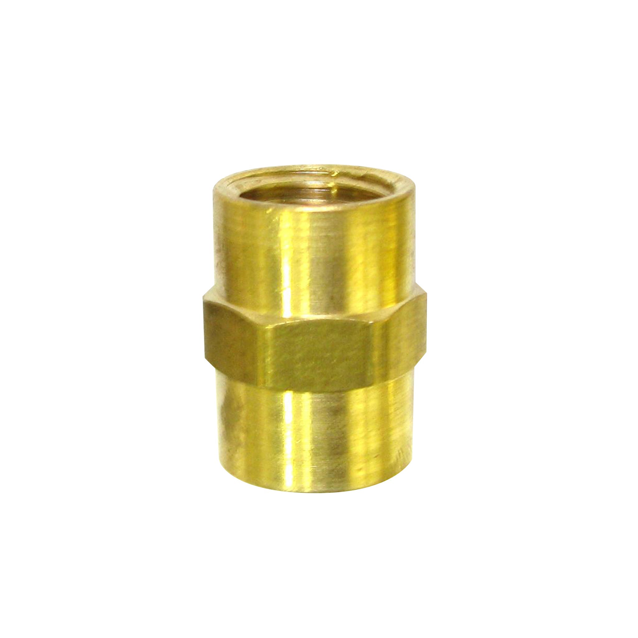 1/4" FPT x 1/4" FPT Brass Coupler