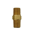 1/4" MPT x 1/4" MPT Brass Nipple