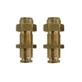 3/8" Hose Push-in x 3/8" Hose Push-in Brass Bulkhead Fitting