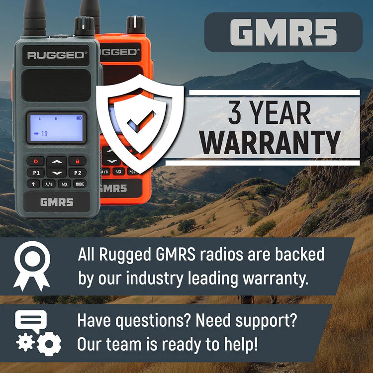 GMR5 - 5W GMRS Handheld Radio