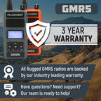 GMR5 - 5W GMRS Handheld Radio