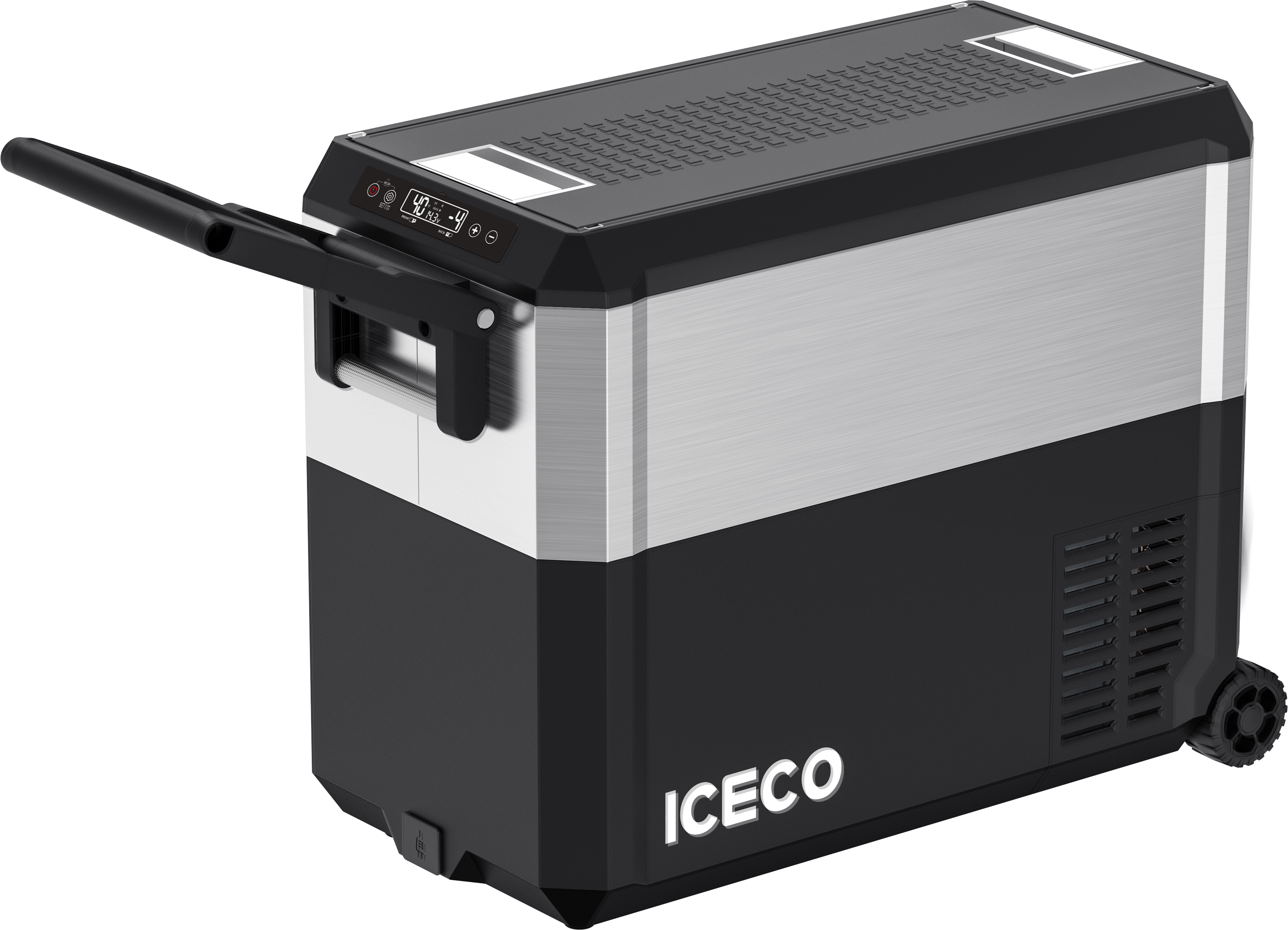 JP50 Pro Dual Zone Wheeled Car Fridge With Cover | ICECO | 50 LT