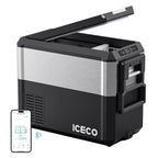 ICECO JP50 Pro Dual Zone Wheeled 51QT Portable Cooler Silver