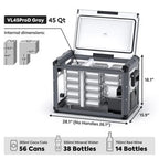 ICECO VL45 Pro Dual Zone 45QT Portable Cooler Black
