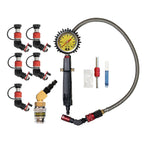 Monster Valve™ Primary - Standard Valve Stem Mount - 5 pack with Ventoso™ RED Tire Inflator Gauge