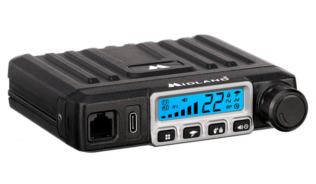 Midland Micro Mobile 15 Watt GMRS Radio with Magnetic Mount Antenna (MXT115) [A]