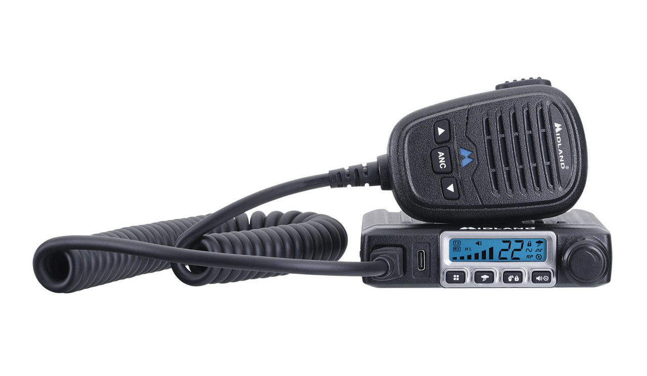 Midland Micro Mobile 15 Watt GMRS Radio with Magnetic Mount Antenna (MXT115) [A]