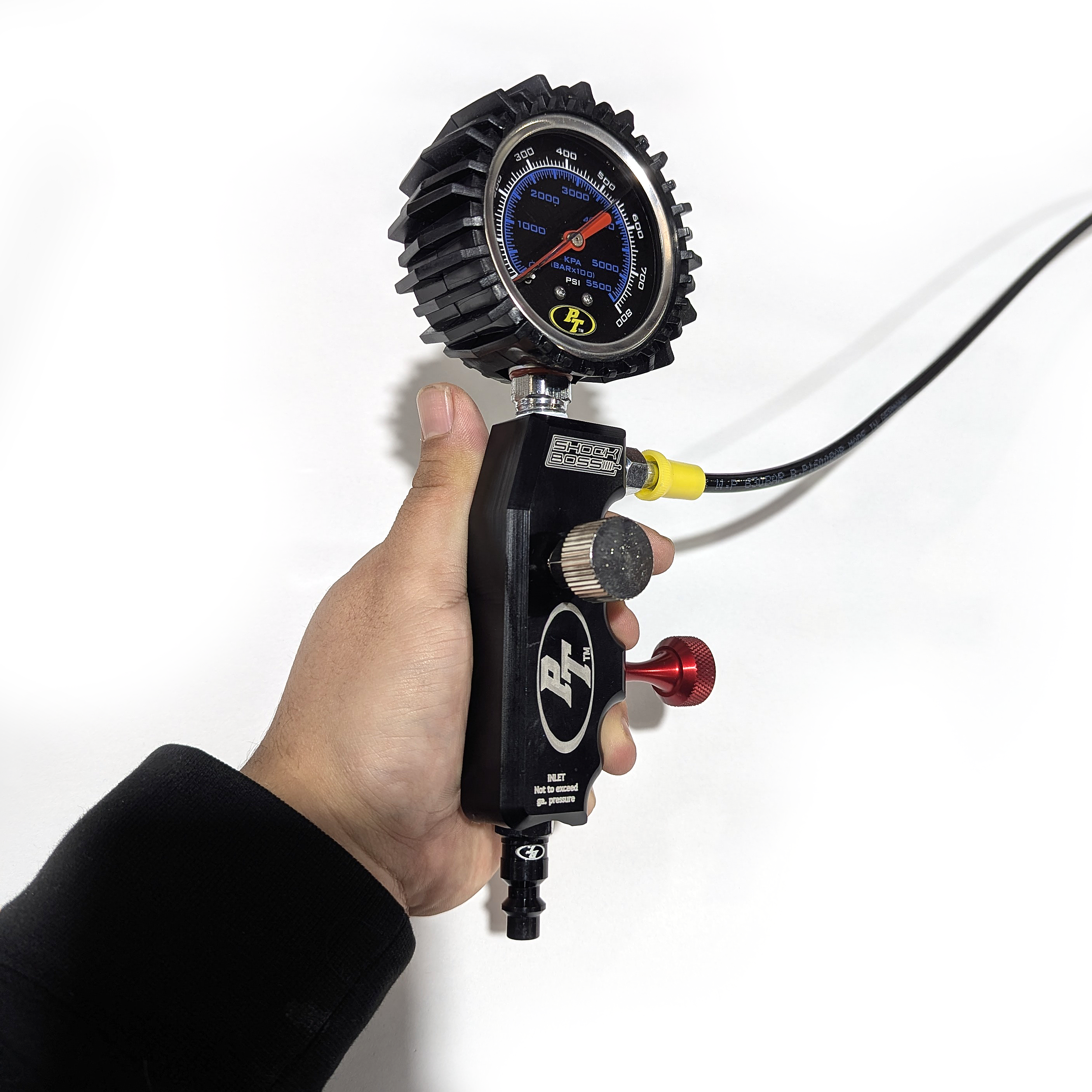 Shock Inflator with Gauge Tool
