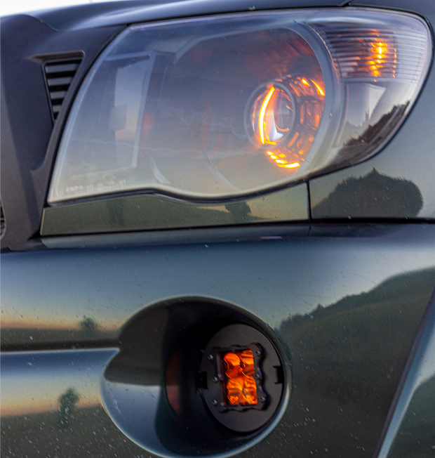 Heretic Toyota Tacoma (2005-2011) Amber LED Fog Light Kit