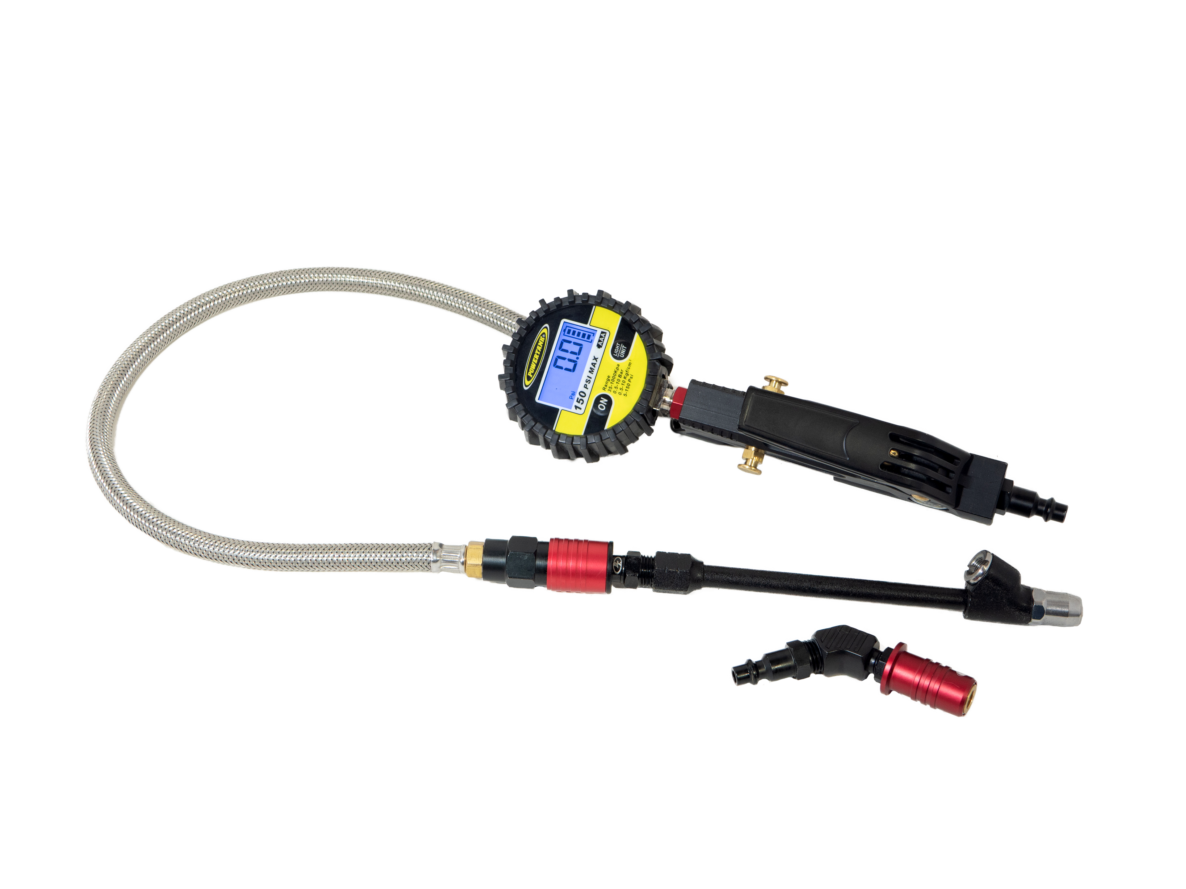 Switch Hitter Digital - Ventoso™ RED Tire Inflator with Quick-Switch Chucks