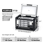 ICECO VL35 Pro Single Zone 37QT Portable Cooler Black