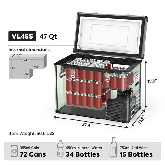ICECO VL45 Single Zone 47QT Portable Cooler Olive