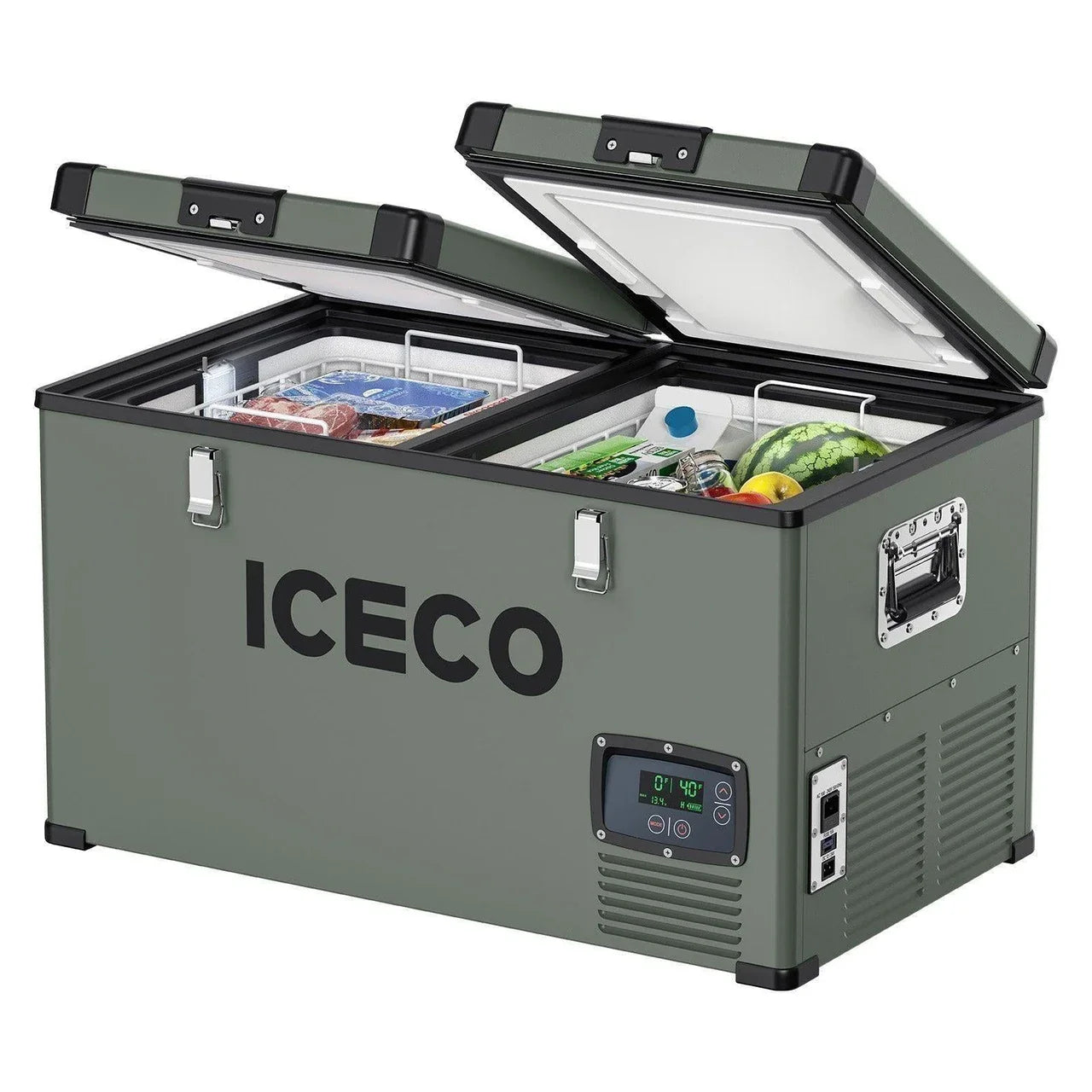 ICECO VL60 Dual Zone 63QT Portable Cooler Olive