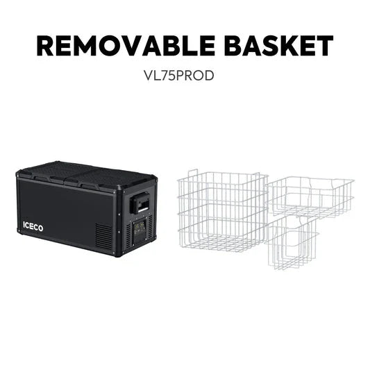 ICECO VL75 Pro Dual Zone 79QT Portable Cooler Black