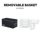 ICECO VL75 Pro Dual Zone 79QT Portable Cooler Black