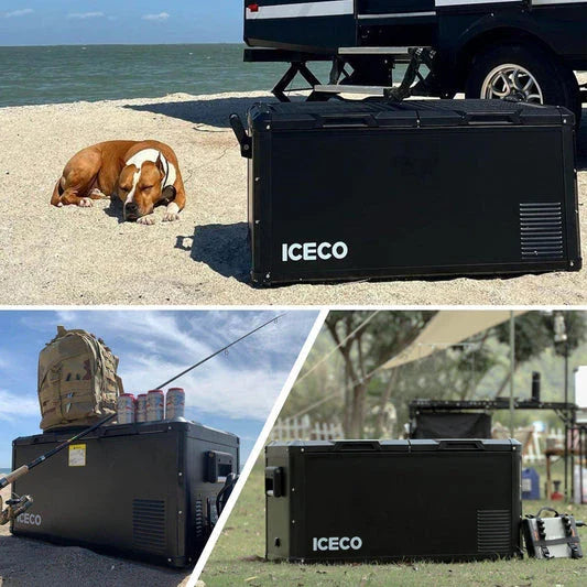 ICECO VL90 Pro Dual Zone 95QT Portable Cooler Black