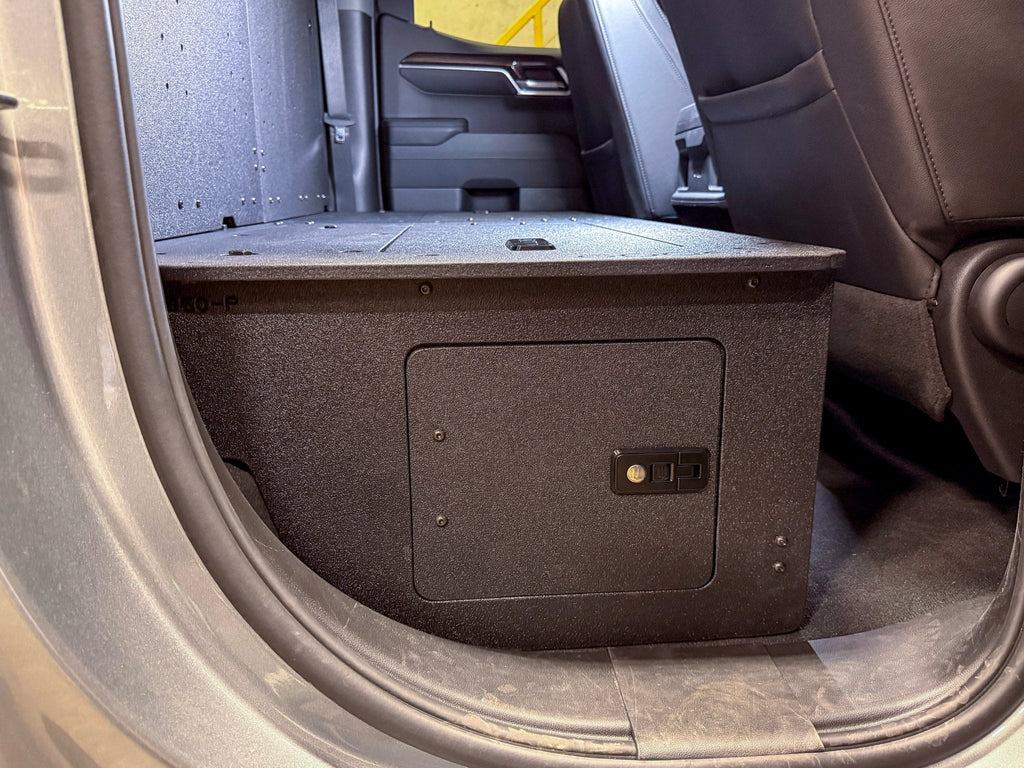 CHEVY - SILVERADO - 4TH GEN - GMC - SIERRA - DOUBLECAB - 2019-PRESENT - 5TH GEN - EXPLORE SERIES - DOUBLE CAB - SEAT DELETE PLATE SYSTEM - SECOND ROW - 100%