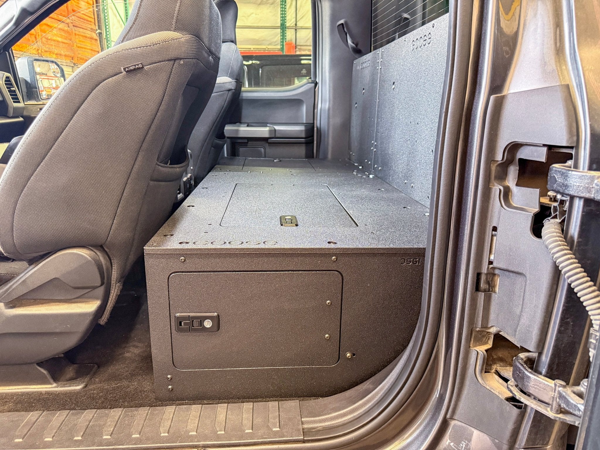 Ford - F-150 - 2015-Present - 13th & 14th Gen - Explore Series - SuperCab - Second Row - HIGH Seat Delete Plate System - Without Subwoofer