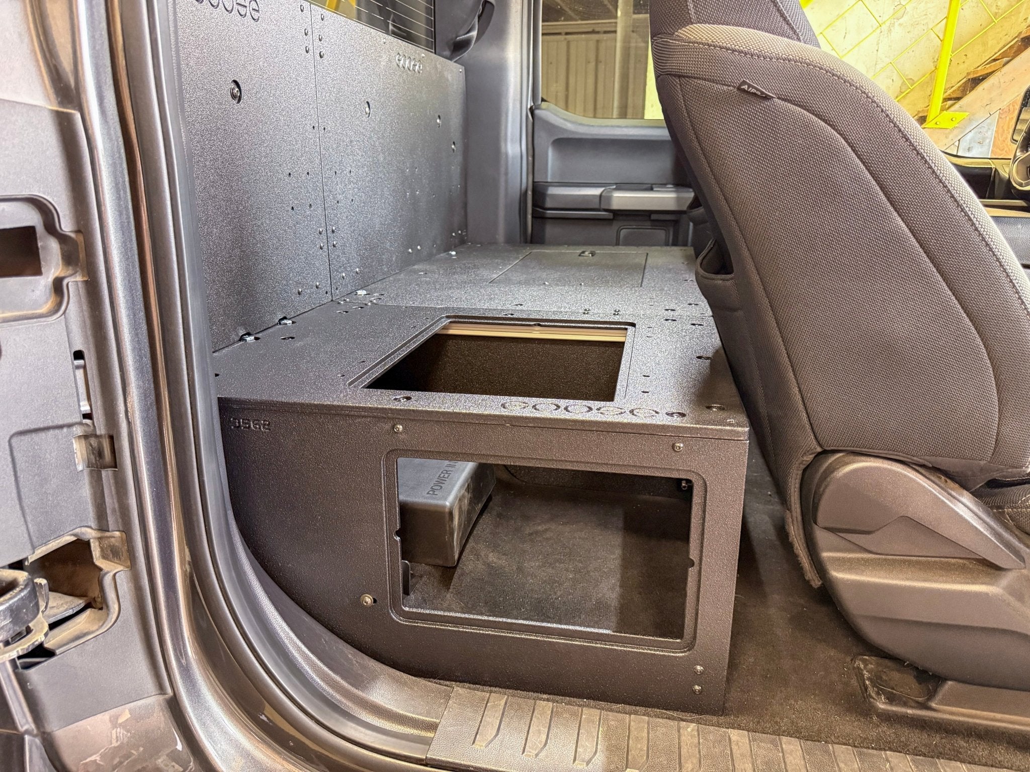 Ford - F-150 - 2015-Present - 13th & 14th Gen - Explore Series - SuperCab - Second Row - HIGH Seat Delete Plate System - Without Subwoofer