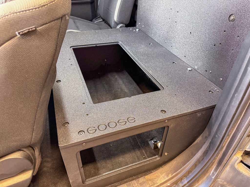 Ford - F-150 - 2015-Present - 13th & 14th Gen - Explore Series - SuperCab - Second Row - HIGH Seat Delete Plate System - Without Subwoofer