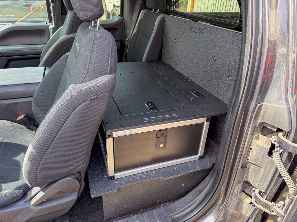 Ford - F150 - 2015-Present - 13th-14th Gen - Super Cab - without the center mounted B&O Subwoofer - Explore Series - Single Drawer Module - With Fitted Top Plate