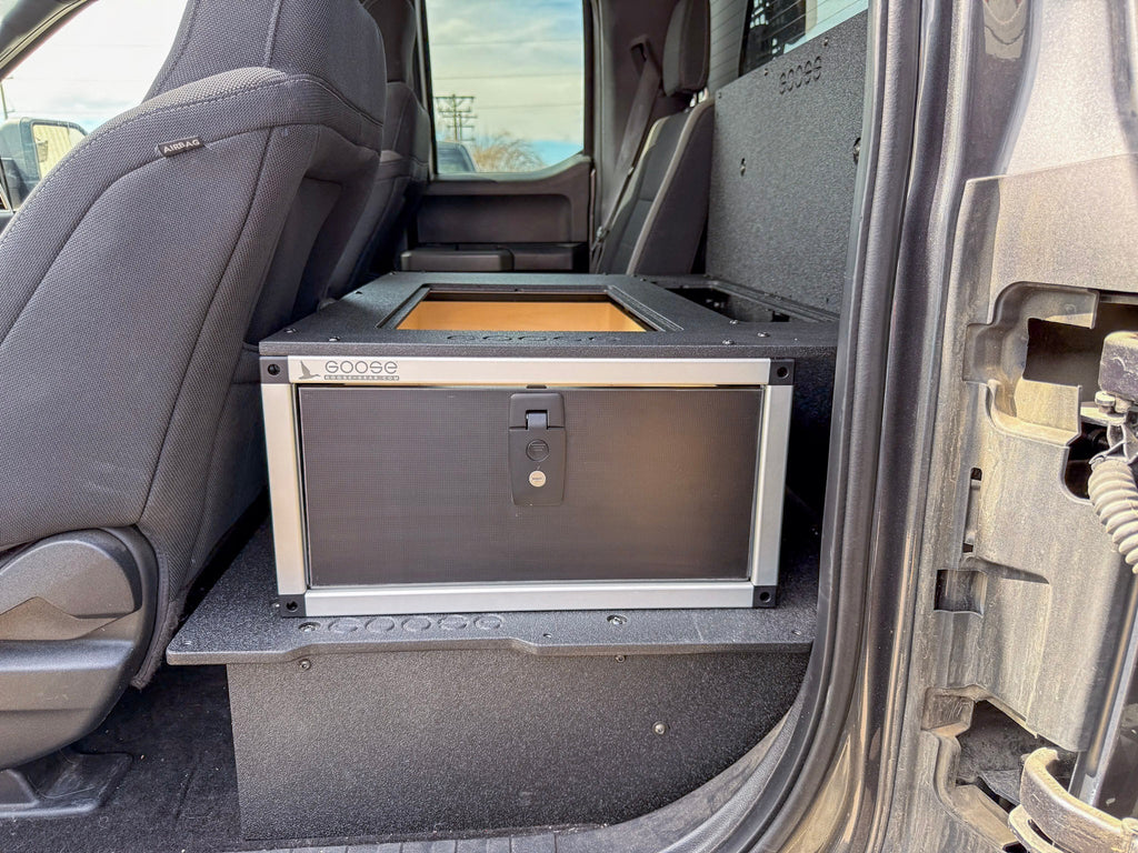 Ford - F150 - 2015-Present - 13th-14th Gen - Super Cab - without the center mounted B&O Subwoofer - Explore Series - Single Drawer Module - With Fitted Top Plate