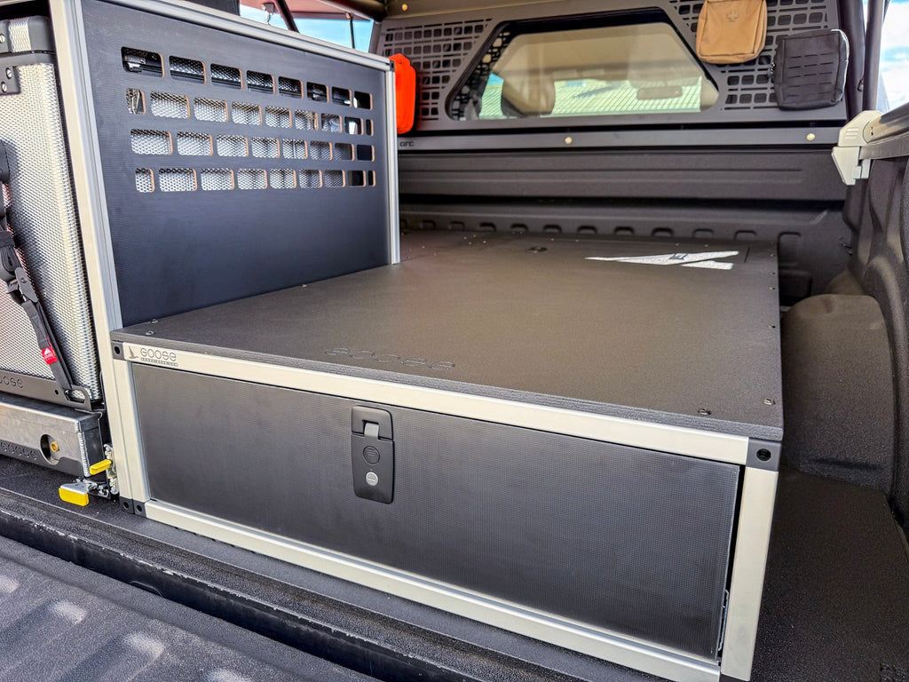 Ford F150 Raptor 2015-2020 2nd Gen. SuperCrew - Truck Bed Sleep Deck Drawer with Cubbie