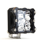Heretic 6 Series Quattro Light: Black Bezel | Stainless Bolts | Spot Reflector | Clear Lens