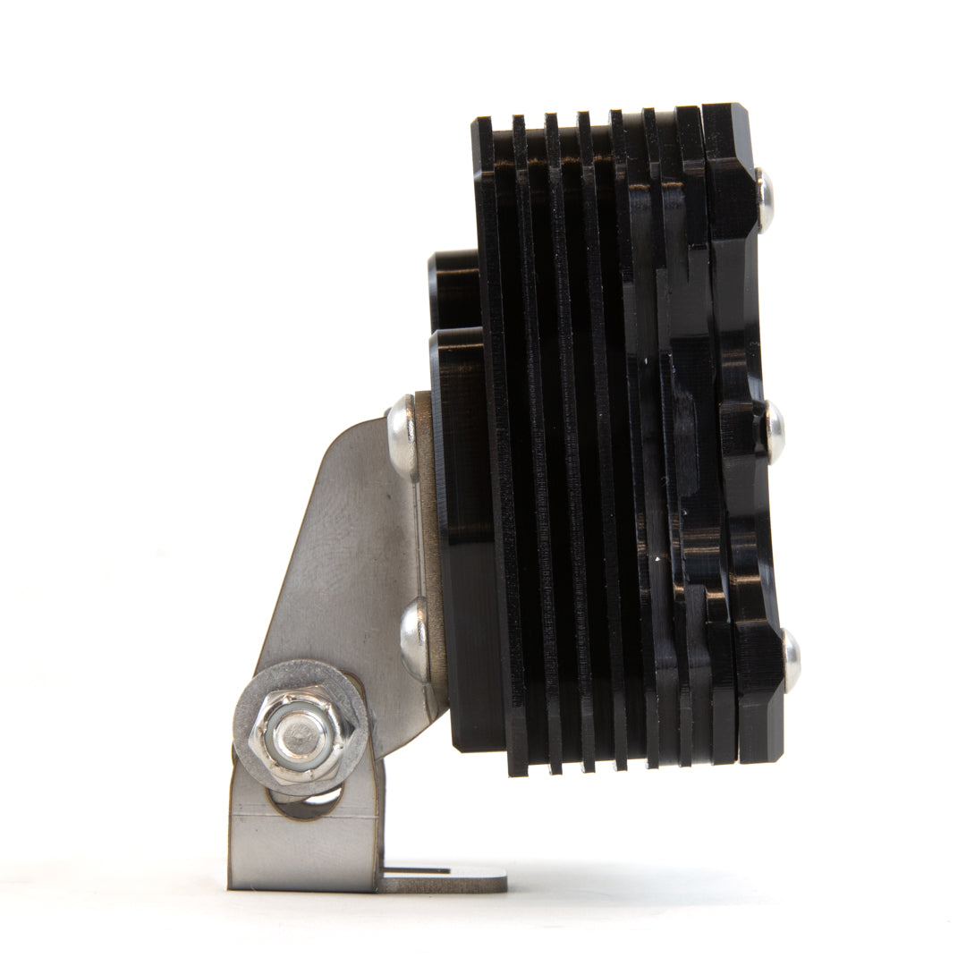 Heretic 6 Series Quattro Light: Black Bezel | Stainless Bolts | Spot Reflector | Clear Lens